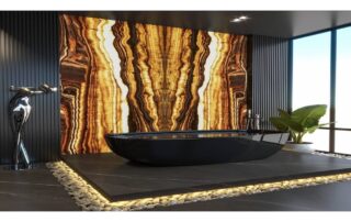 Oniks Mermer Nedir? Oluşumu ve 5 Mimari Kullanımı 5 gold onyx